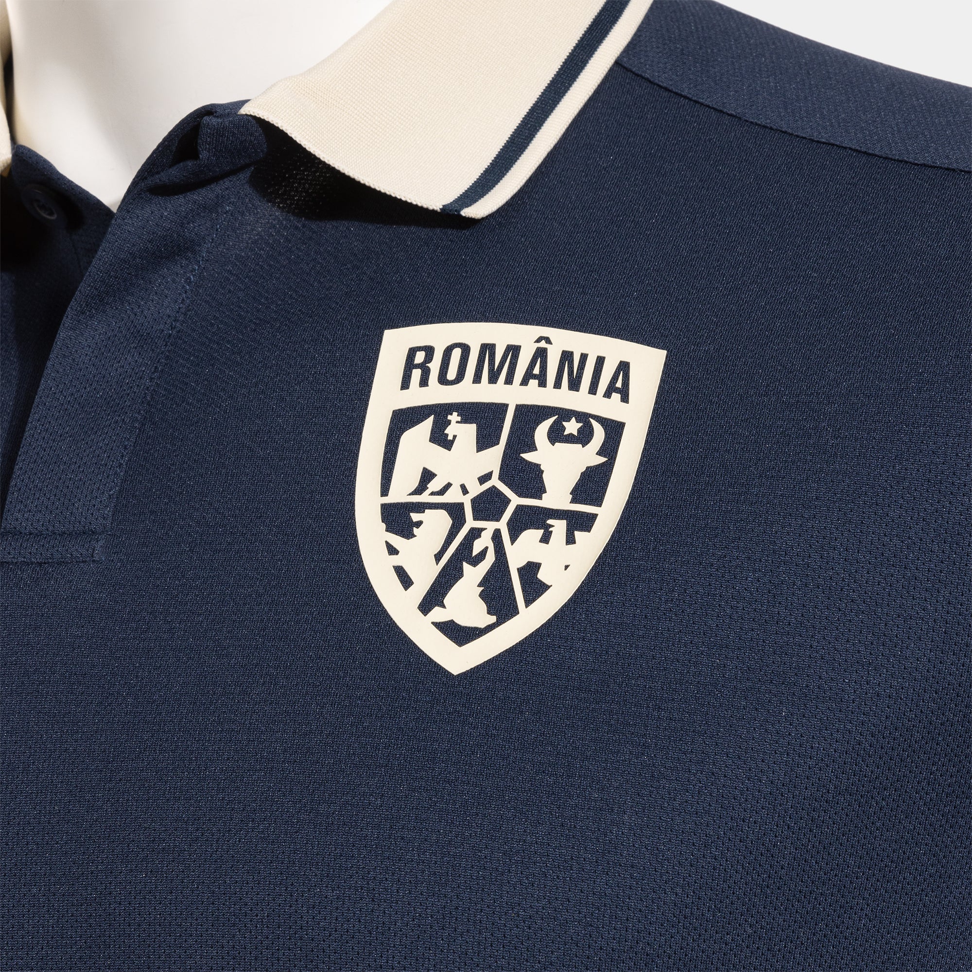 Tricou Oficial De Prezentare Polo Copii Romania 25/26 Navy