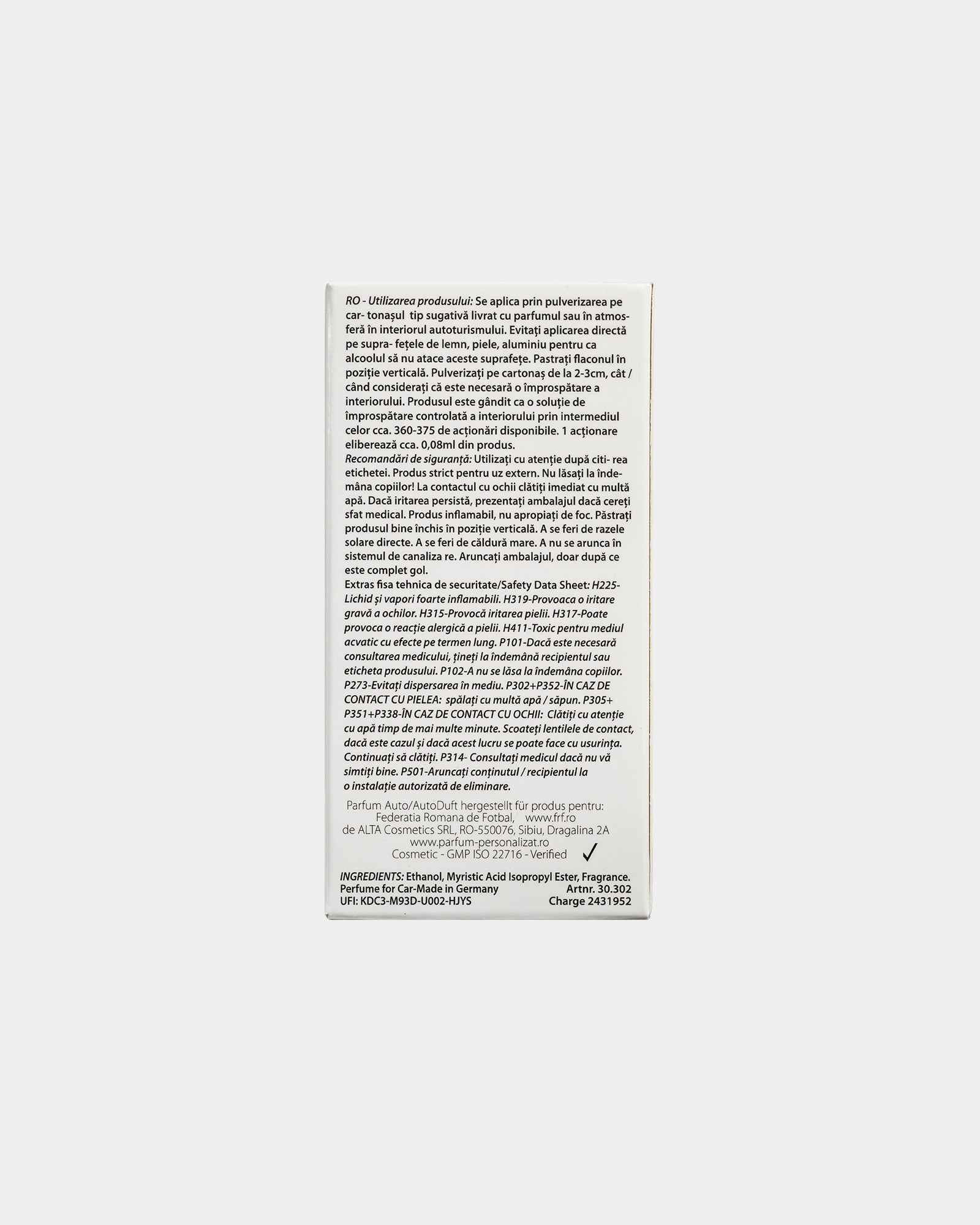 Parfum Auto White Edition