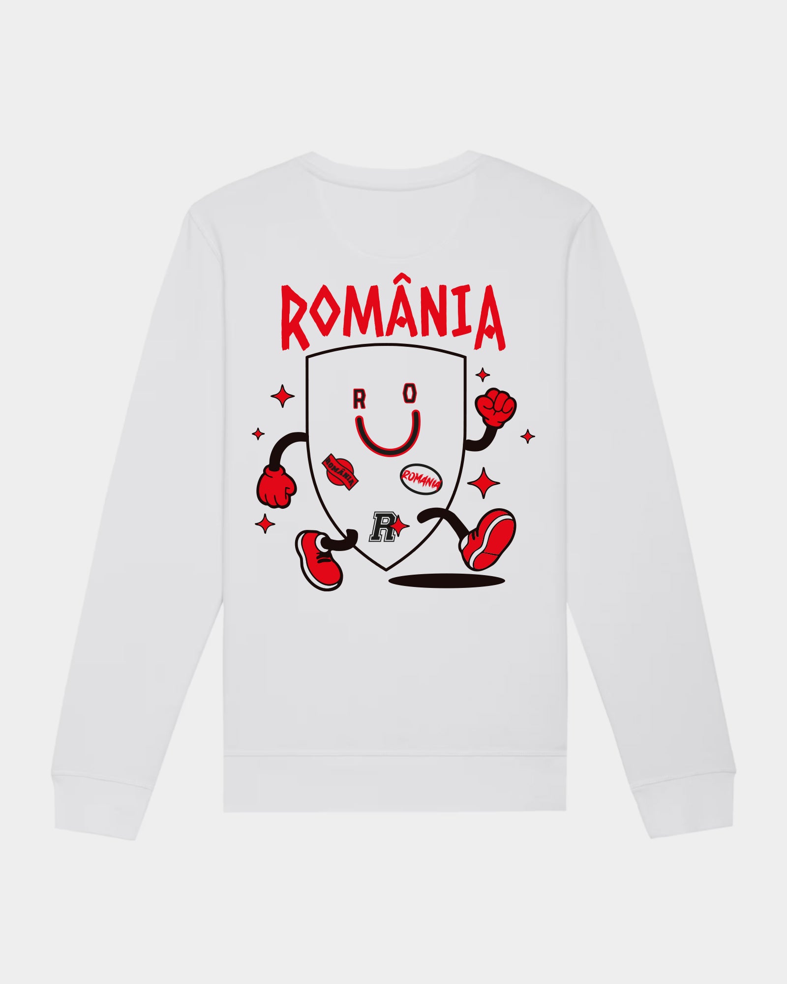Bluza Stema Adulti Romania Alb