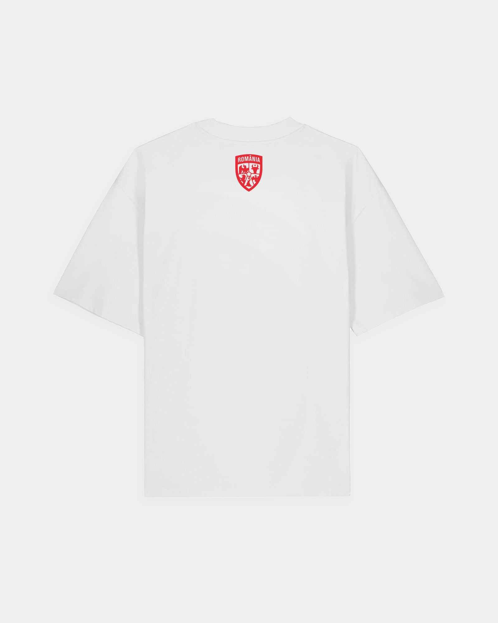 Tricou Oversized Inima Adulti Romania Alb