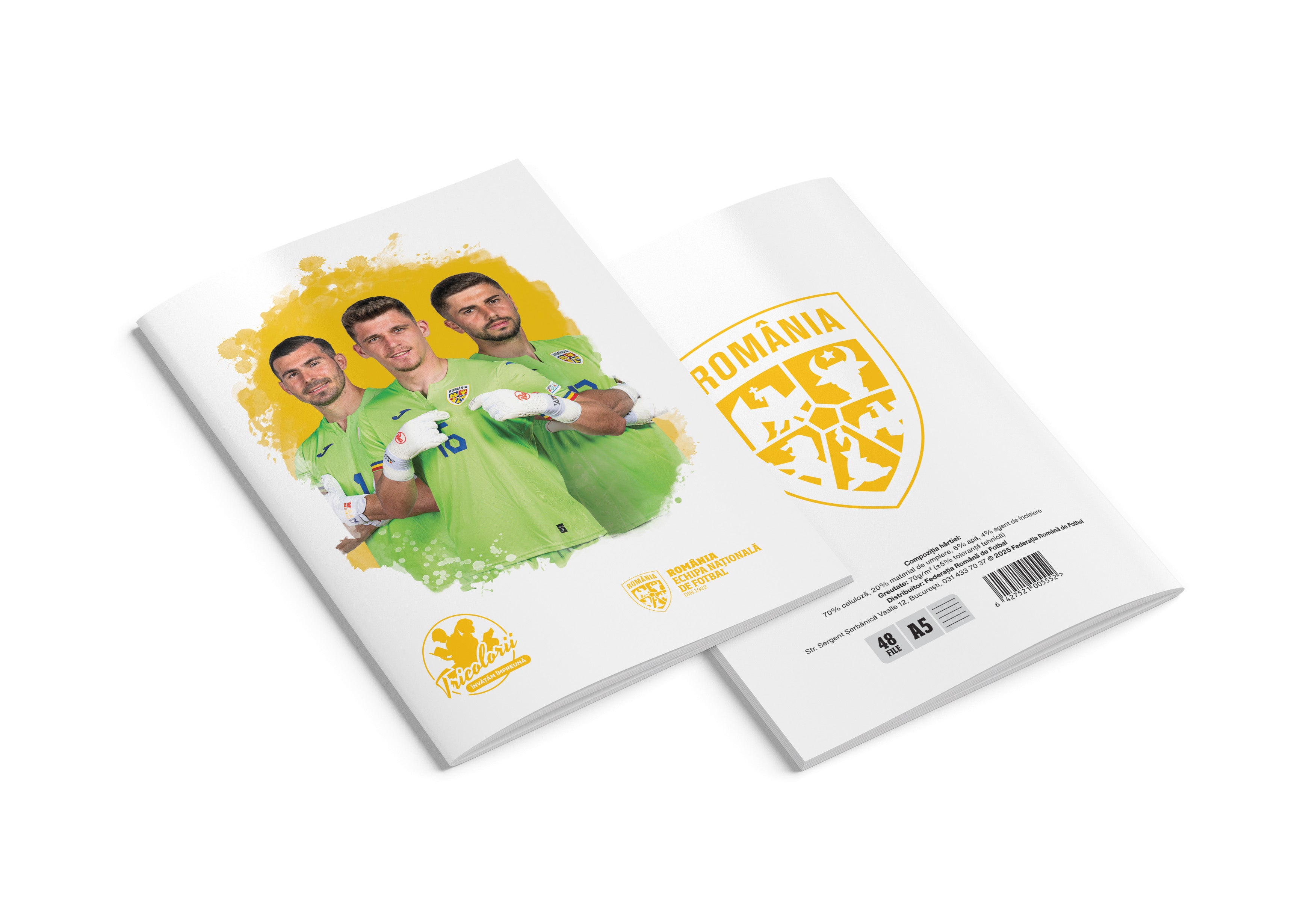 Set Caiete A5 Romana Tricolorii Romania