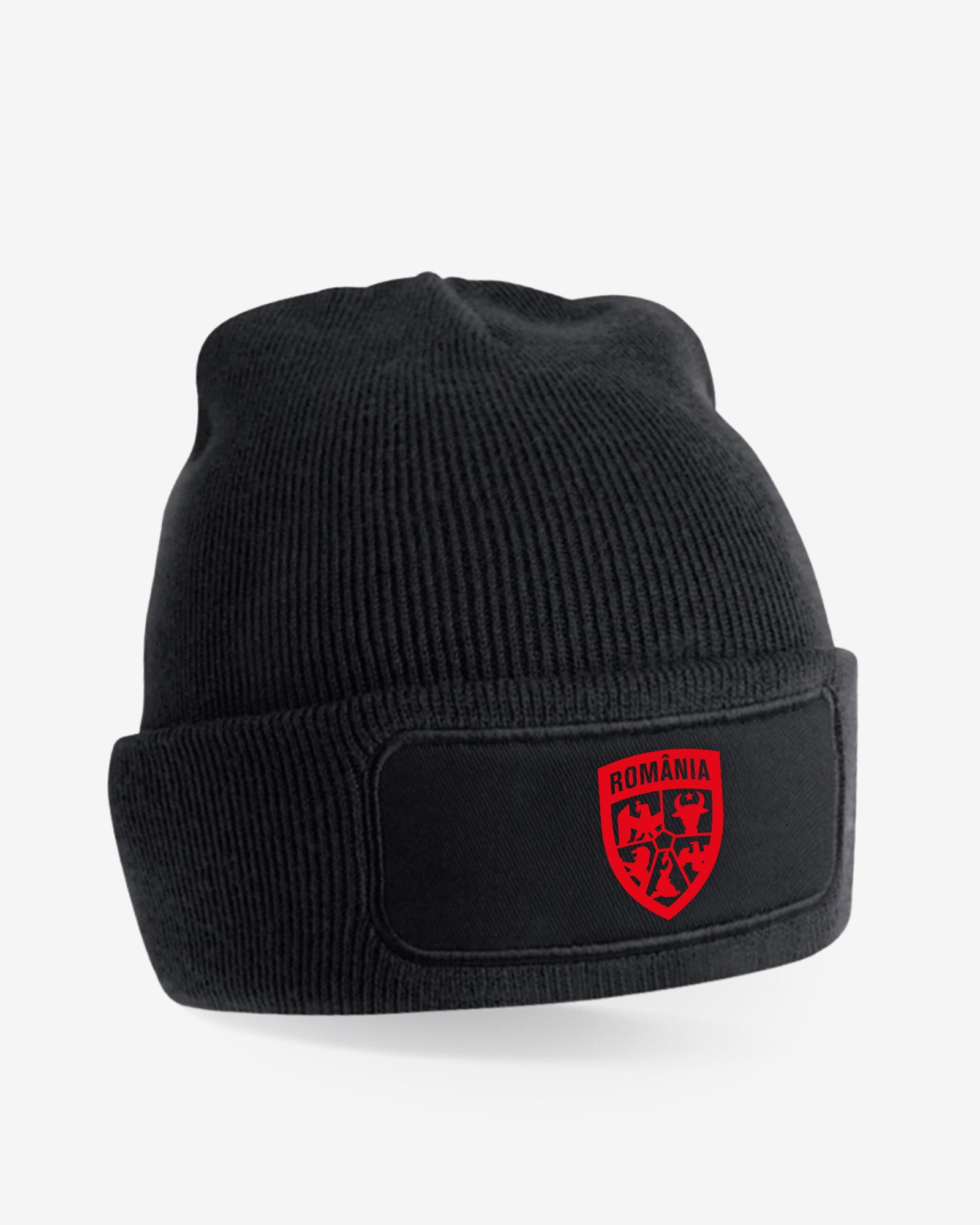 Caciula Logo Rosu Romania Negru