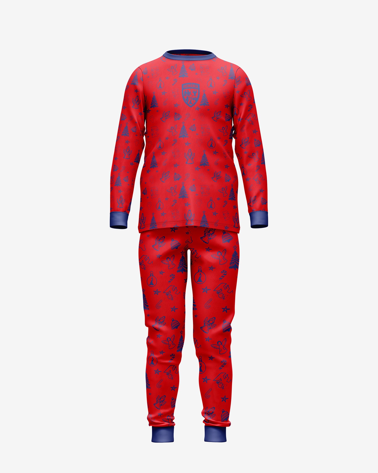 Pijama Craciun Copii Romania Rosu