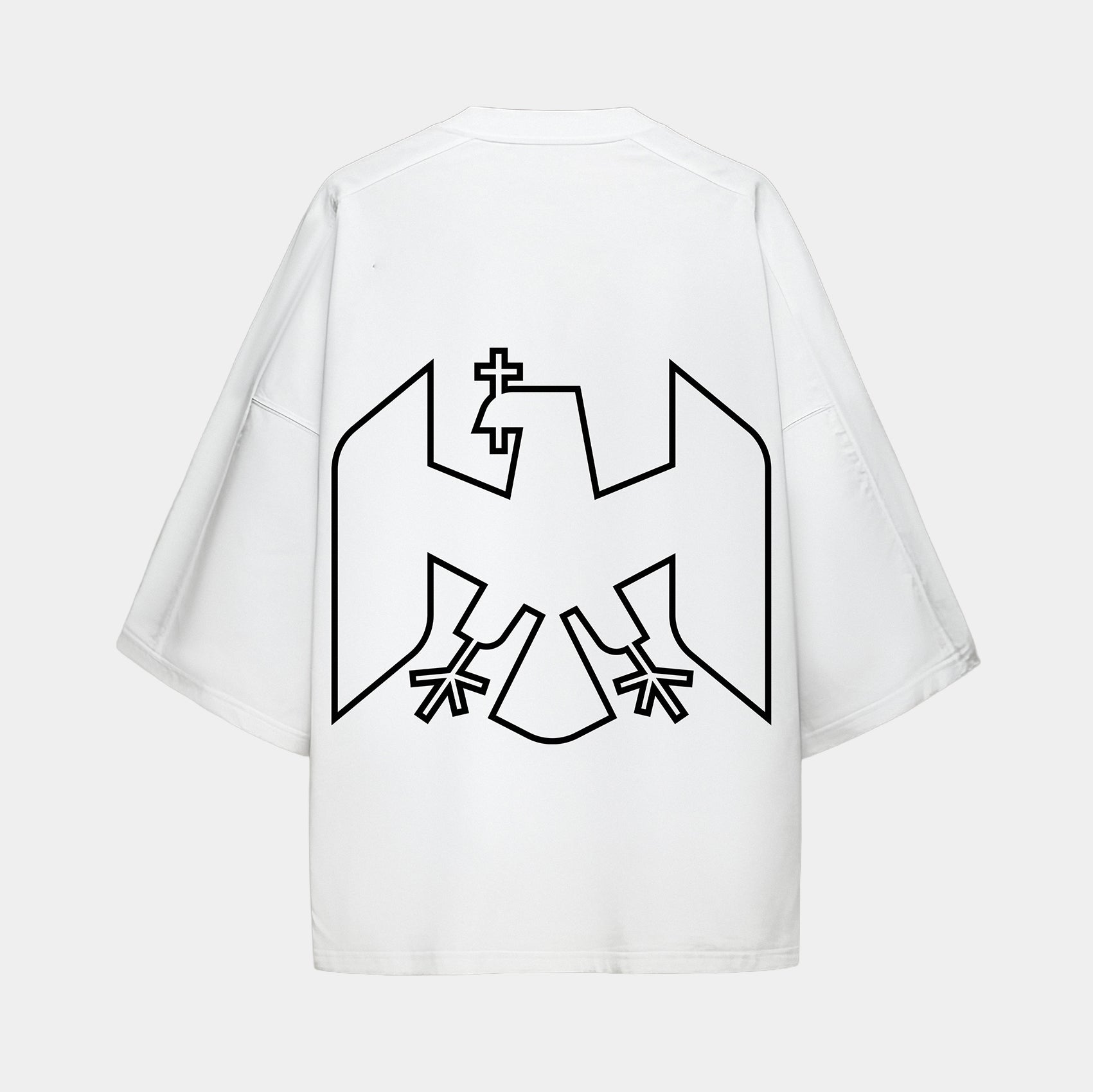 Tricou Adulti MBS x Romania Emblema Alb