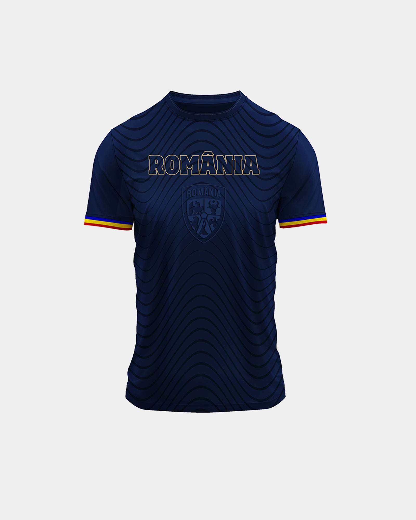 Tricou Fotbal Autentic Adulti Romania Navy