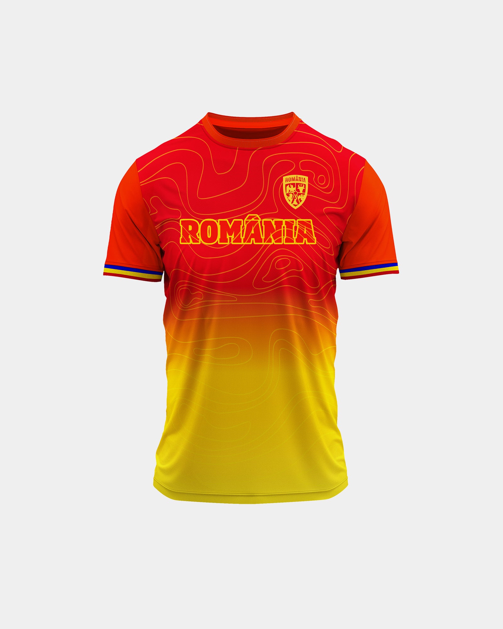 Tricou Fotbal Dinamic Adulti Romania Rosu