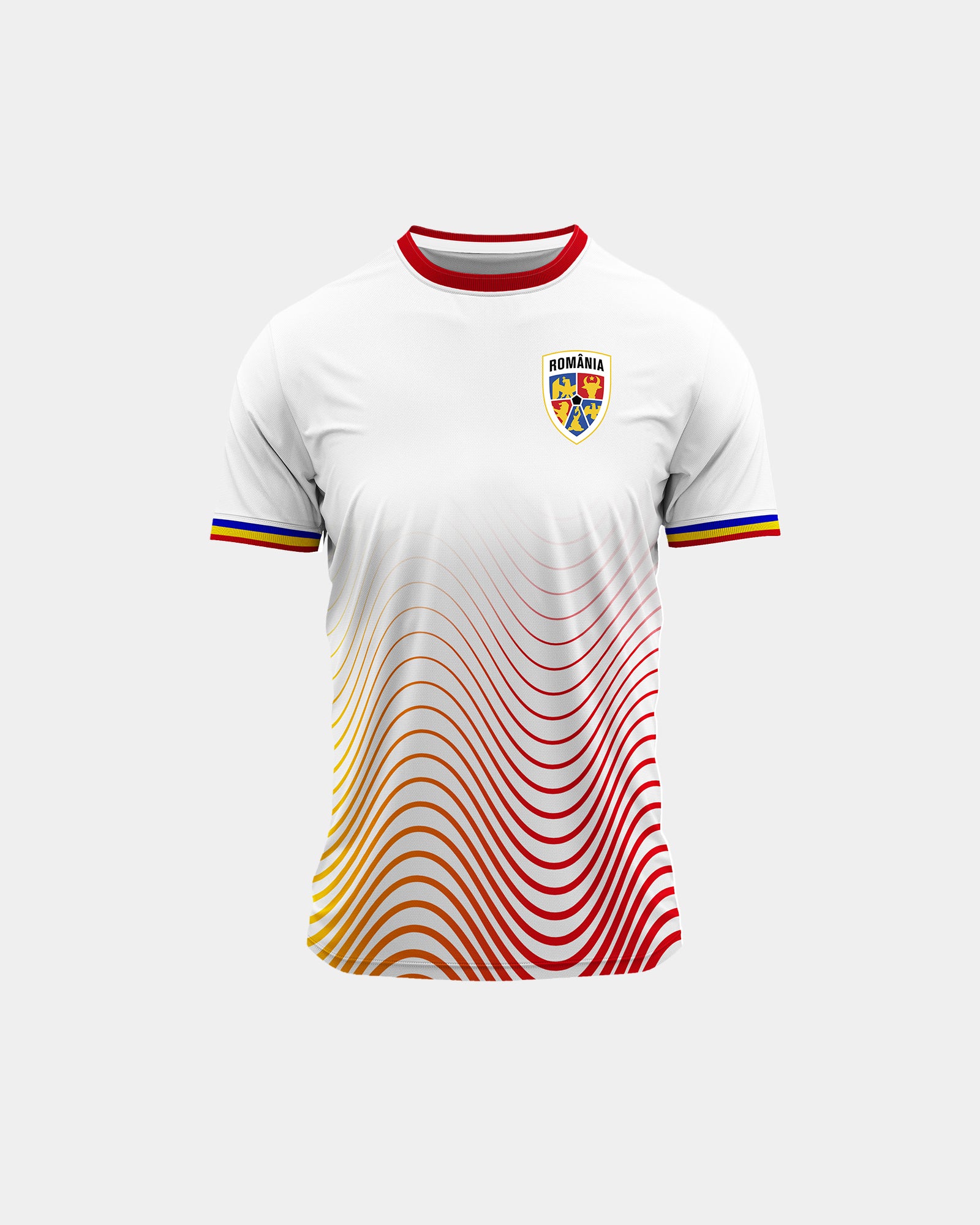 Tricou Fotbal Ecou Adulti Romania Alb