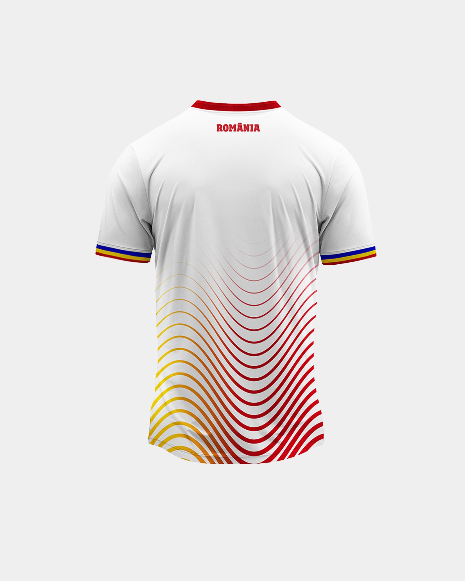 Tricou Fotbal Ecou Adulti Romania Alb