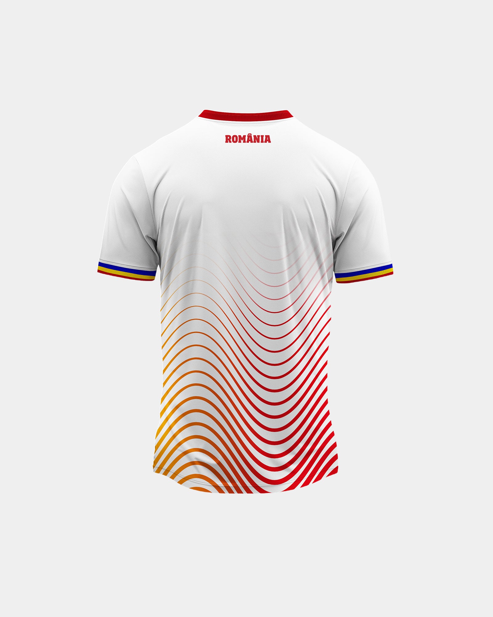 Tricou Fotbal Ecou Copii Romania Alb