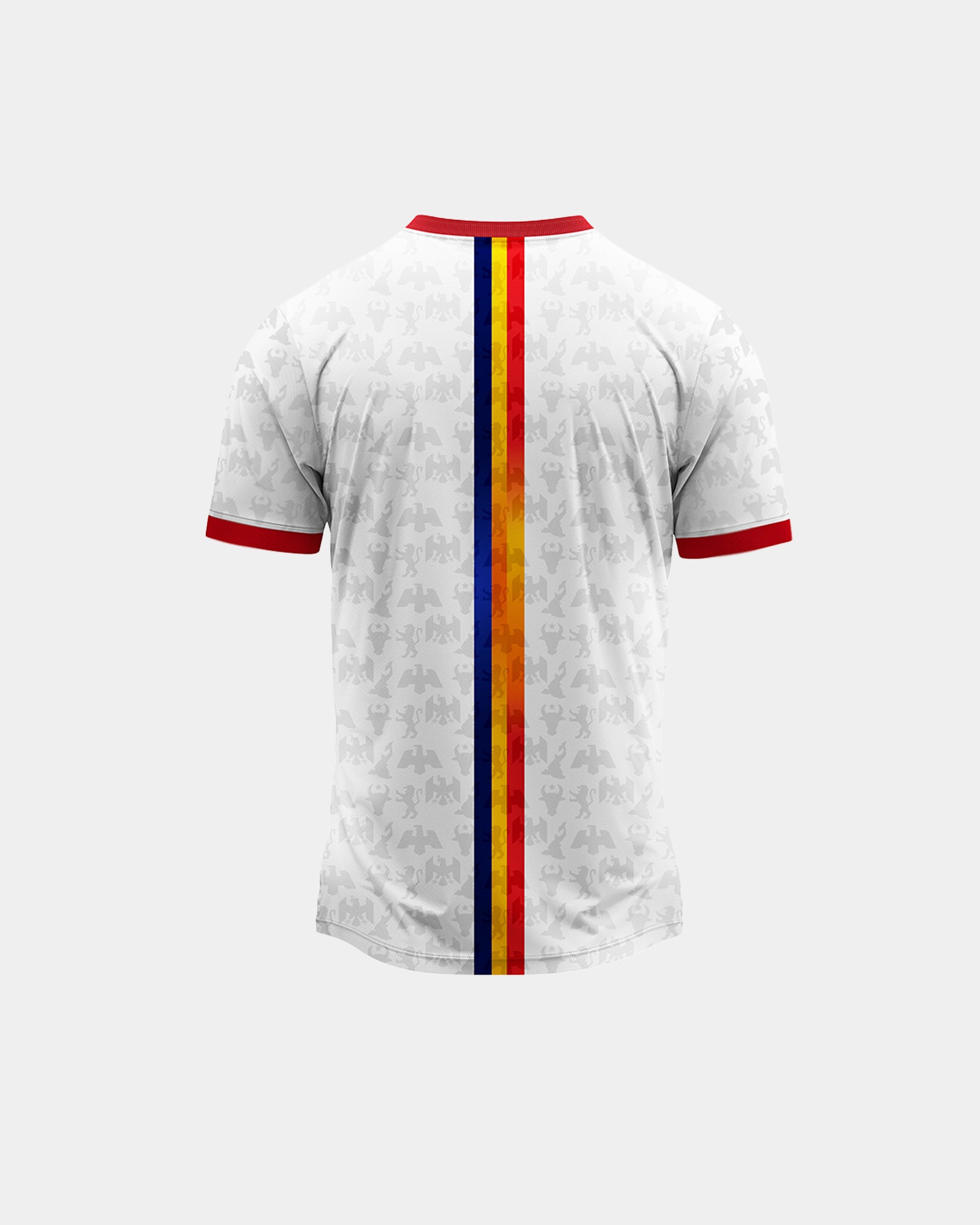 Tricou Fotbal Steag Adulti Romania Alb