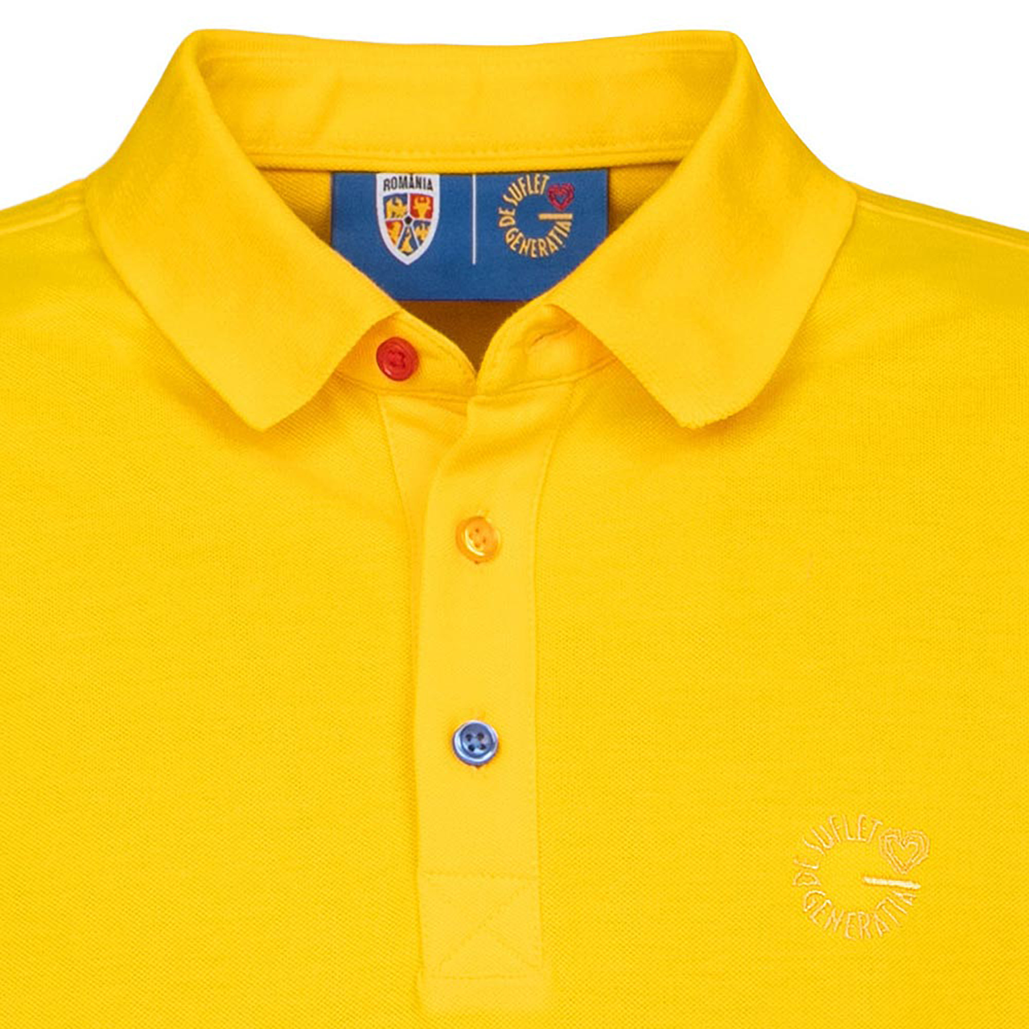 Tricou Polo Adulti Bigotti Romania Galben