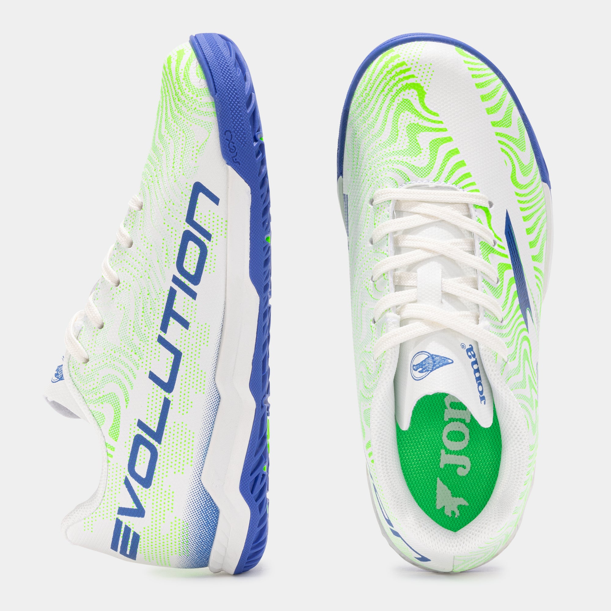 Ghete Fotbal Evolution Copii Romania Alb/Verde