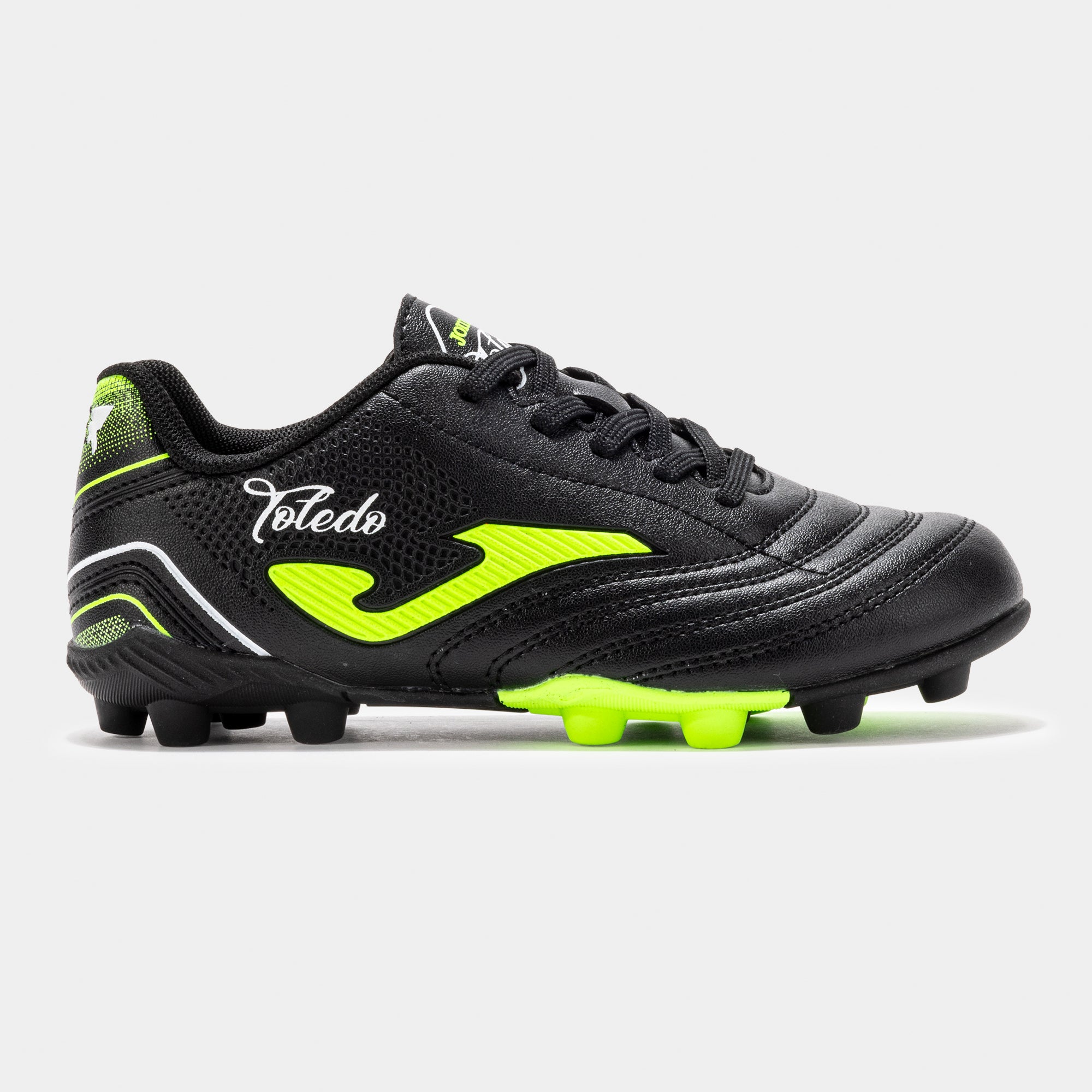 Ghete Fotbal Toledo Copii Romania Negru/Verde Neon