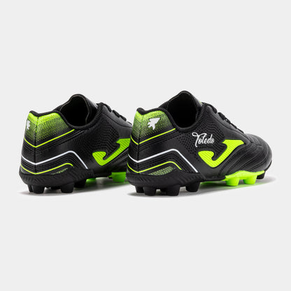 Ghete Fotbal Toledo Copii Romania Negru/Verde Neon