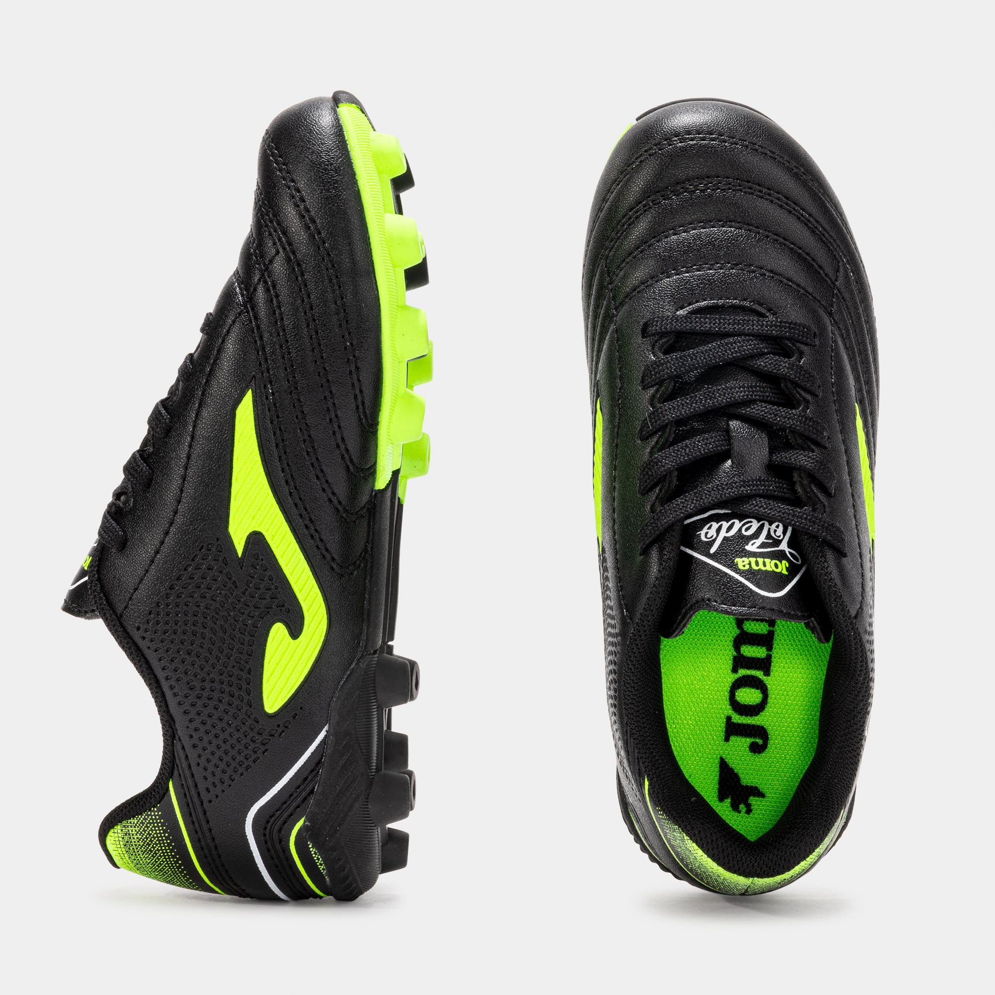 Ghete Fotbal Toledo Copii Romania Negru/Verde Neon