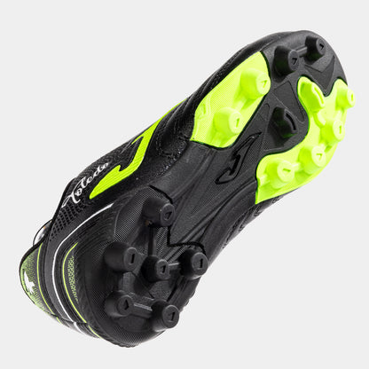Ghete Fotbal Toledo Copii Romania Negru/Verde Neon