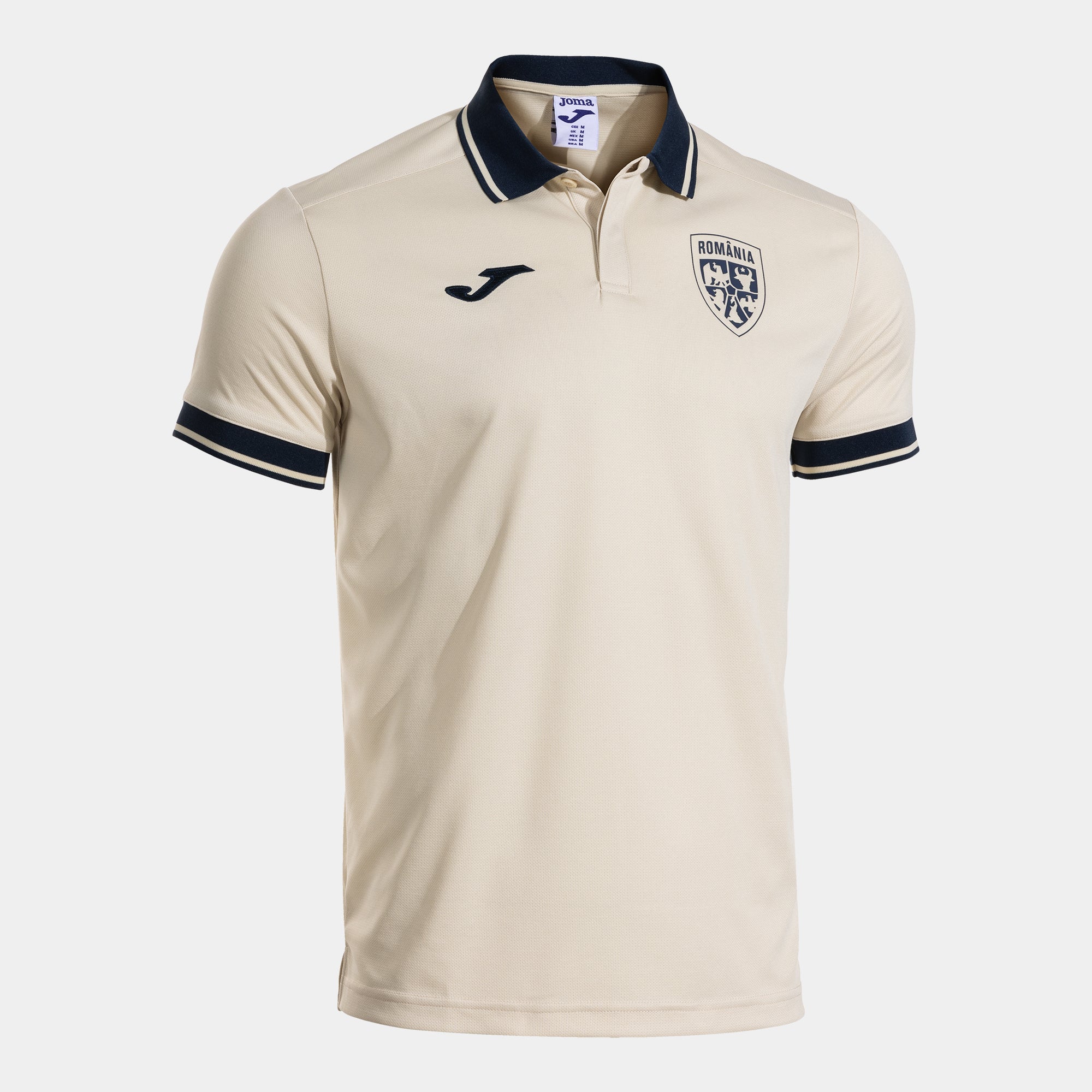 Tricou Oficial De Prezentare Polo Adulti Romania 25/26 Cream