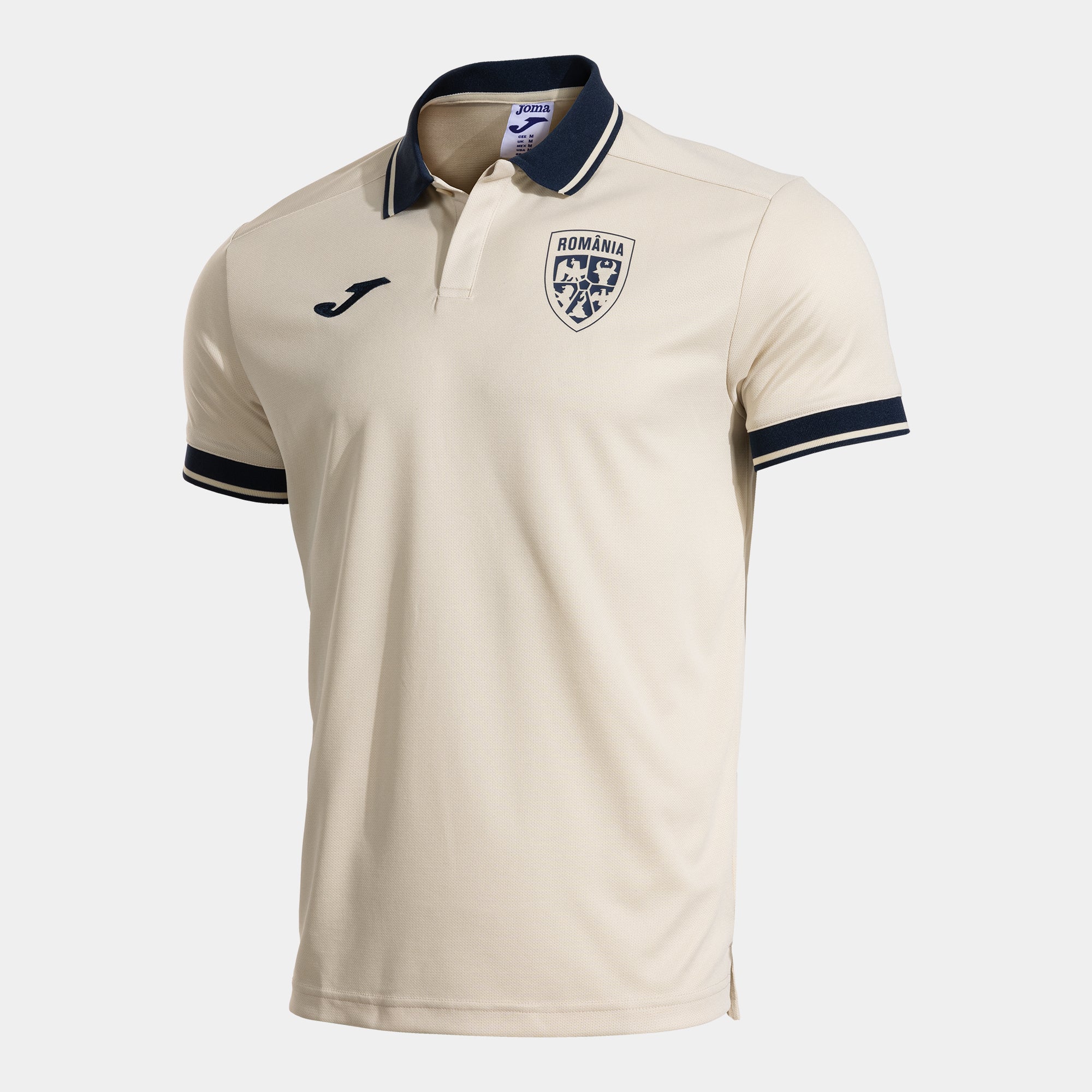 Tricou Oficial De Prezentare Polo Adulti Romania 25/26 Cream