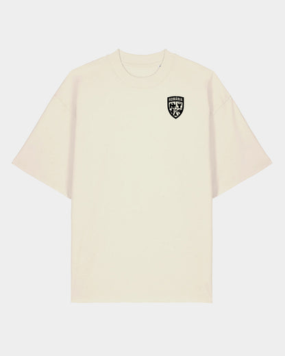 Tricou Oversized Urs Clasic Adulti Romania Natural Raw