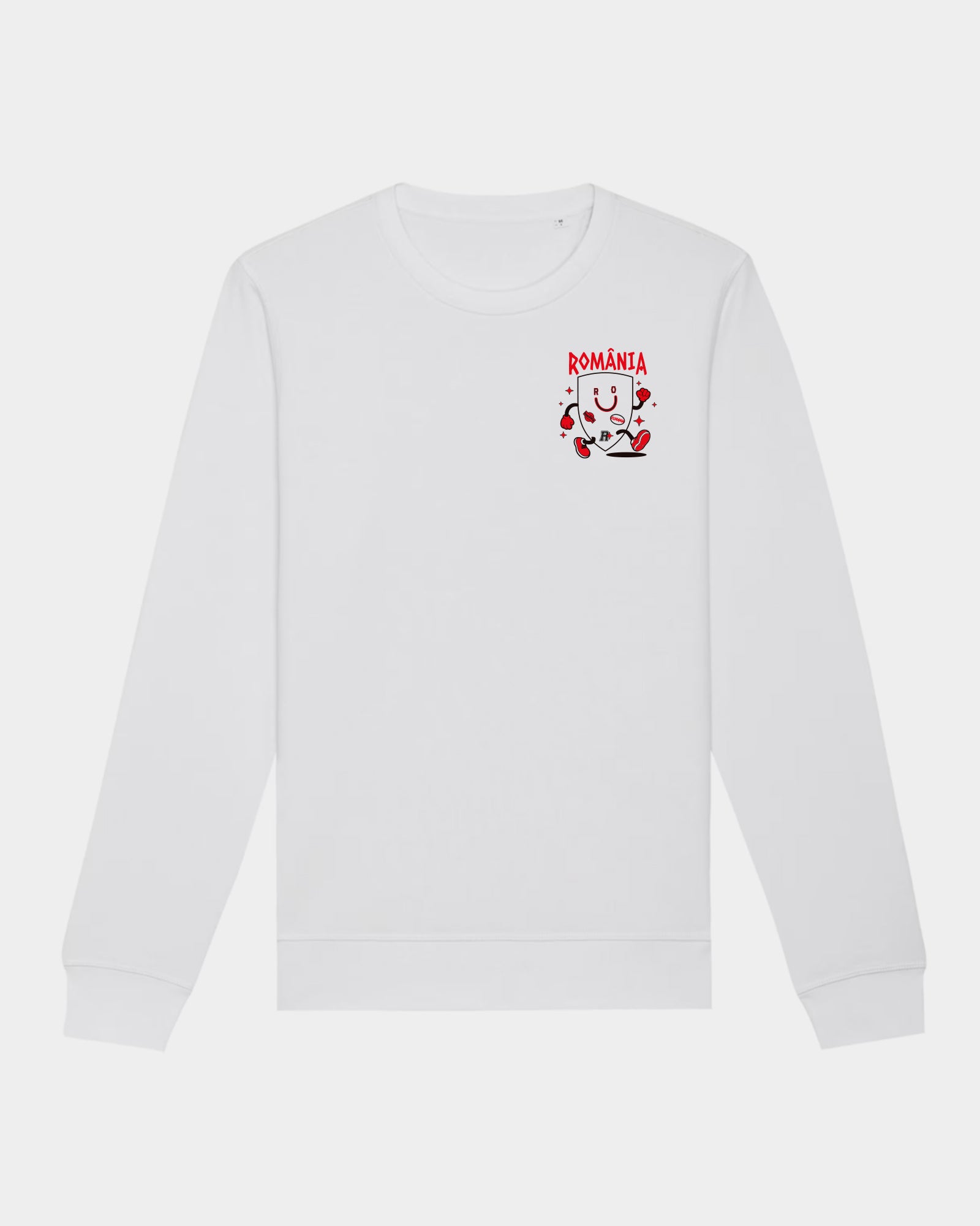 Bluza Stema Adulti Romania Alb