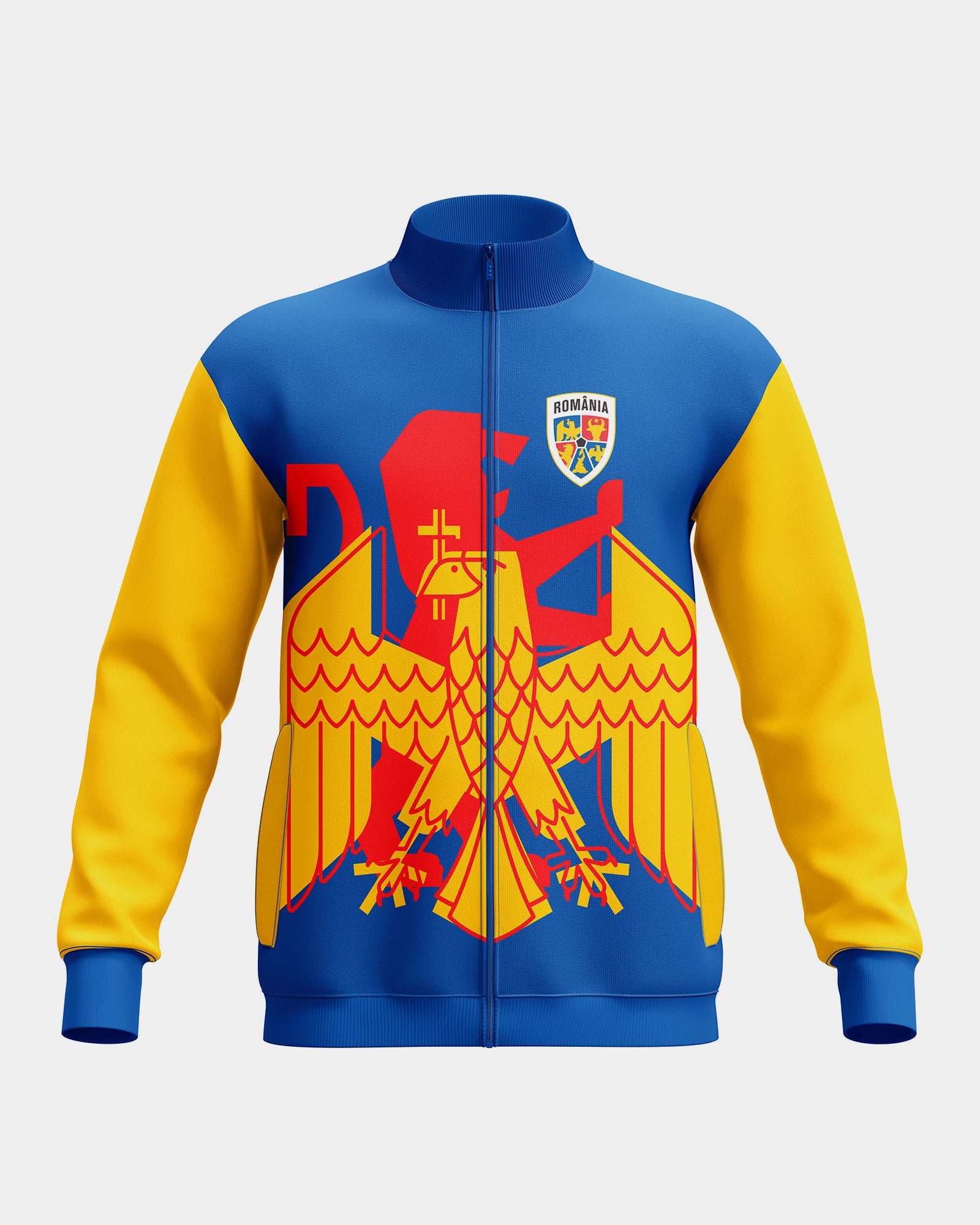 Bluza Trening cu Fermoar Stema Adulti Romania