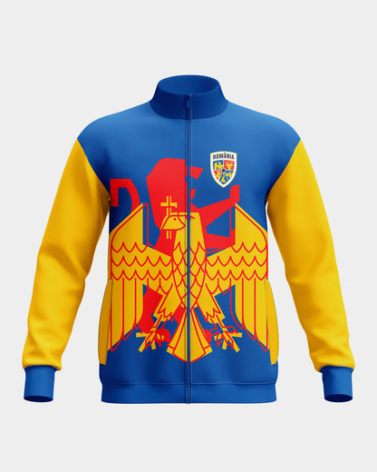 Bluza Trening cu Fermoar Stema Adulti Romania