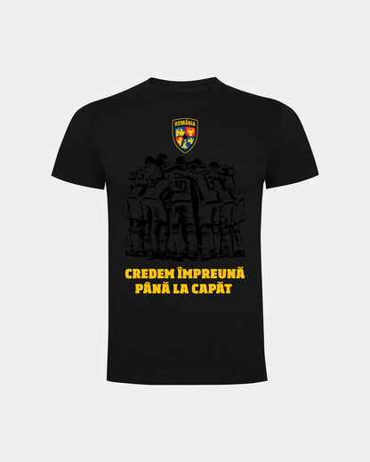 Tricou Credem Impreuna Adulti Romania Negru