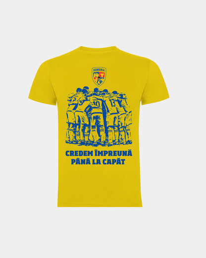 Tricou Credem Impreuna Adulti Romania Galben