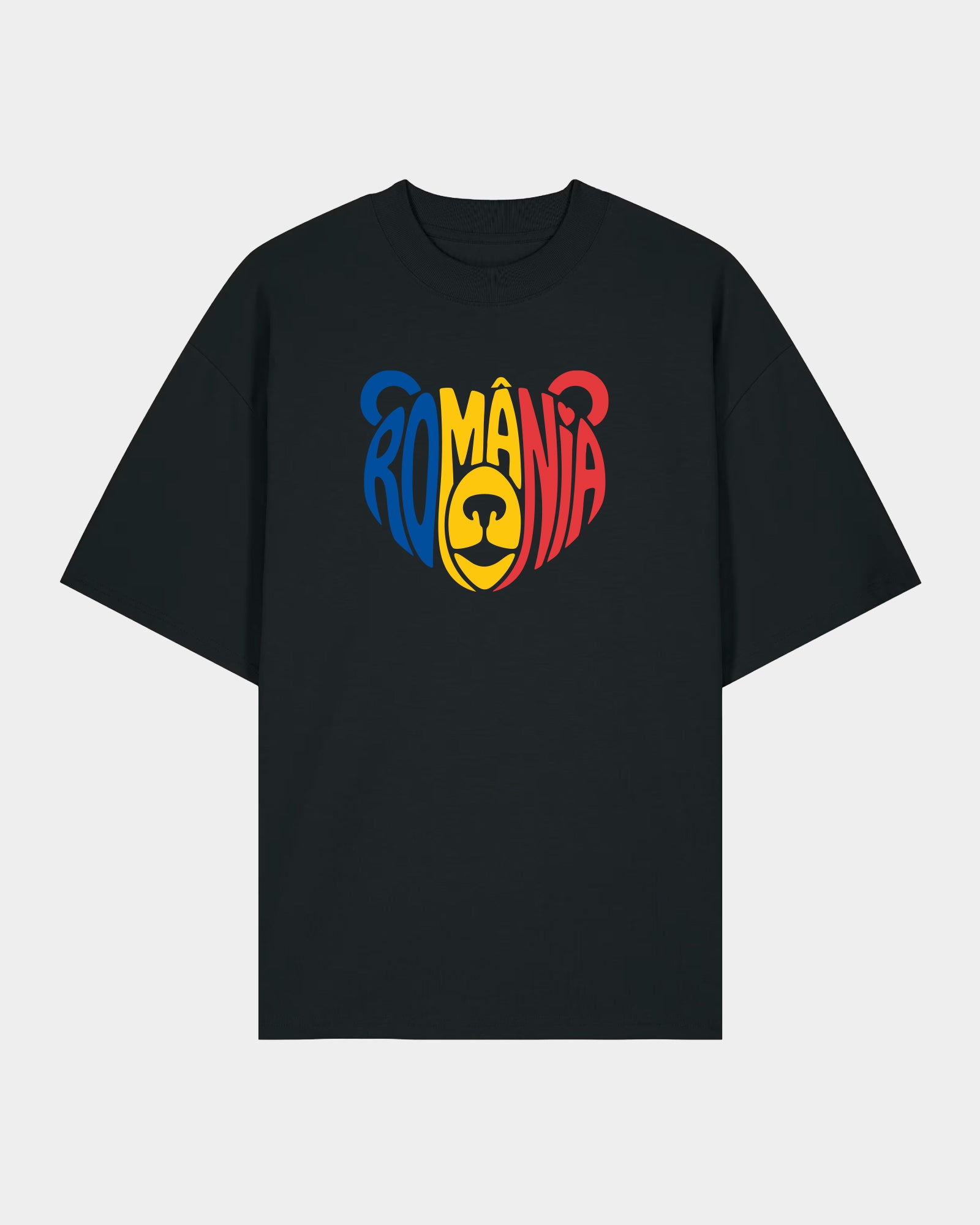 Tricou Oversized Roar Adulti Romania Negru