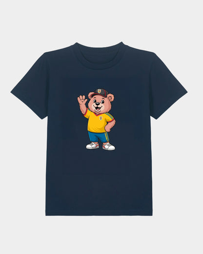 Tricou Urs Vesel Copii Romania Navy