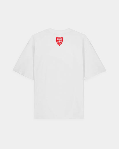 Tricou Oversized Tricolor Adulti Romania Alb