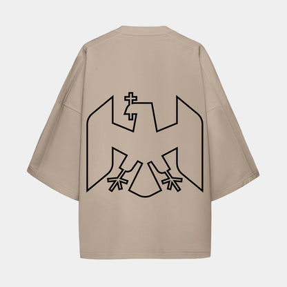 Tricou Adulti MBS x Romania Emblema Bej