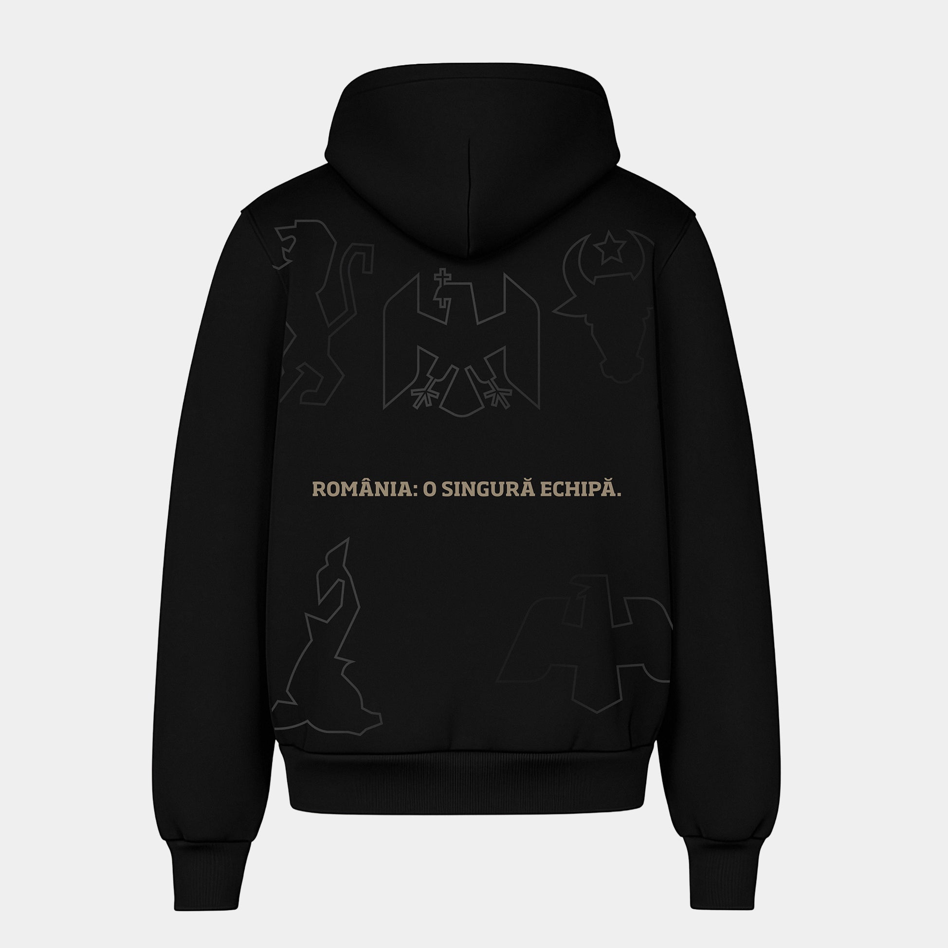Hanorac Adulti MBS x Romania O Singura Echipa Negru