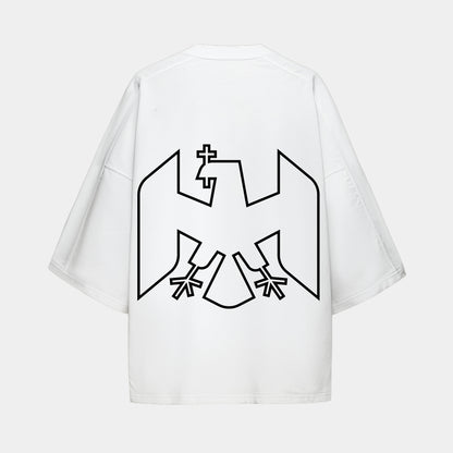 Tricou Adulti MBS x Romania Emblema Alb