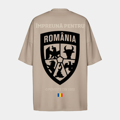Tricou Adulti MBS x Romania Poveste Din 1922 Bej