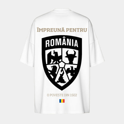 Tricou Adulti MBS x Romania Poveste Din 1922 Alb