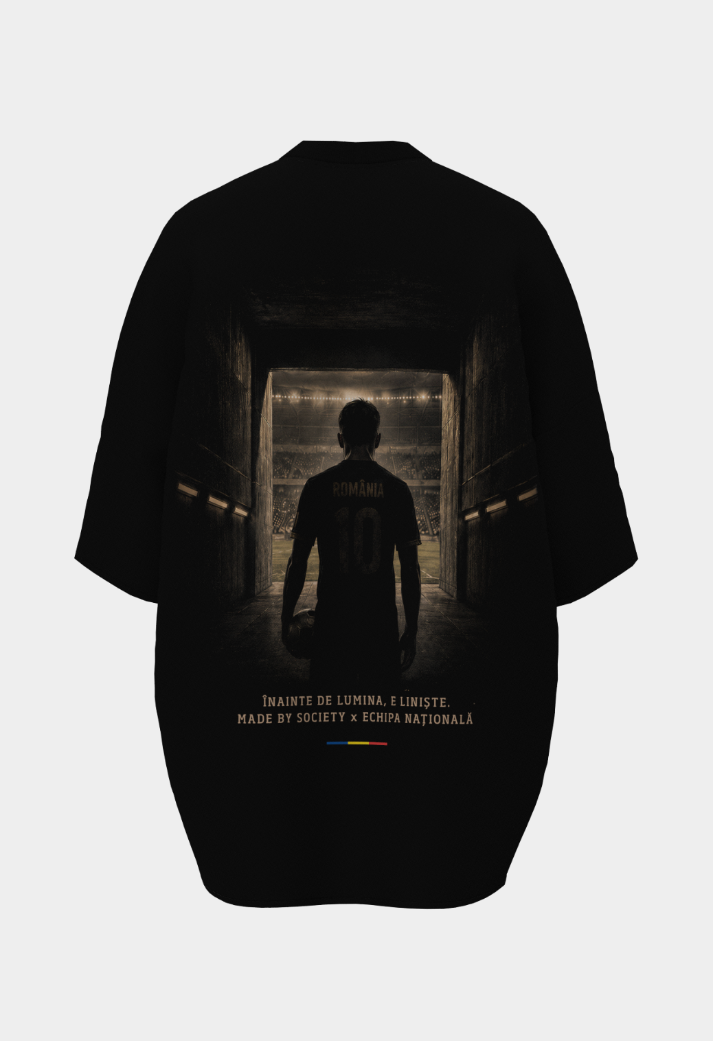 Tricou Adulti MBS x Romania Inainte de Arena Negru