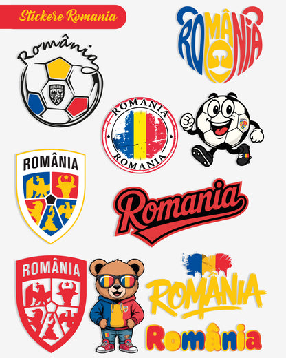 Plansa 10 Stickere Hai Romania