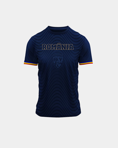 Tricou Fotbal Autentic Copii Romania Navy