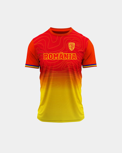 Tricou Fotbal Dinamic Adulti Romania Rosu
