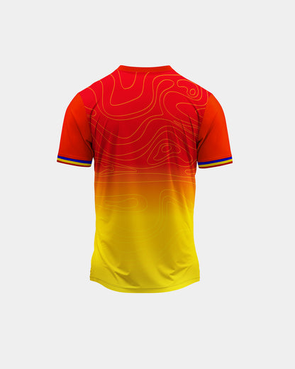 Tricou Fotbal Dinamic Adulti Romania Rosu