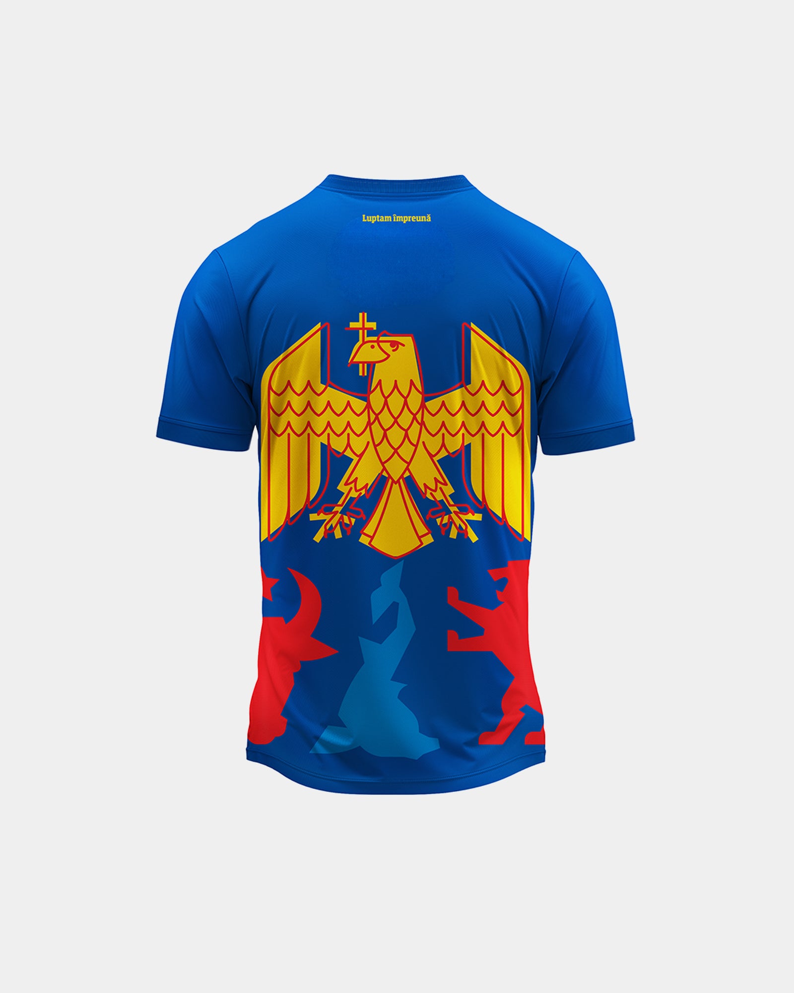 Tricou Fotbal Identitate Copii Romania Albastru