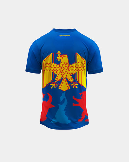 Tricou Fotbal Identitate Copii Romania Albastru