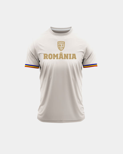 Tricou Fotbal Original Copii Romania Alb