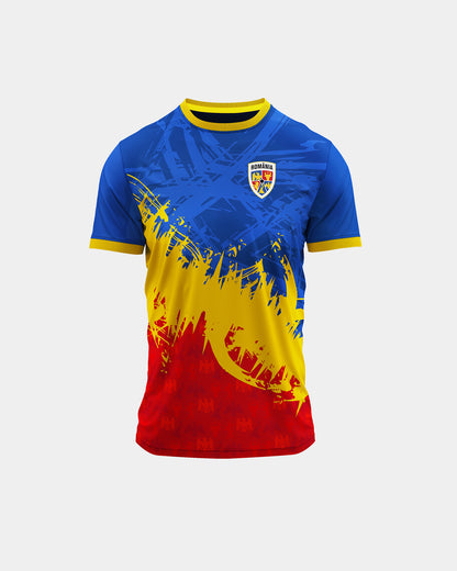Tricou Fotbal Origini Copii Romania Albastru
