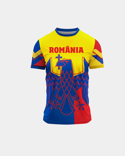 Tricou Fotbal Simbol Adulti Romania Albastru