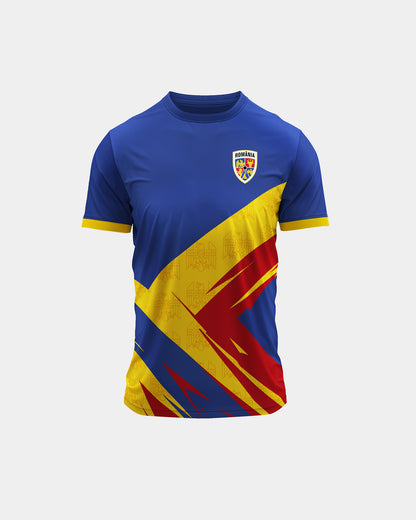 Tricou Fotbal Spirit Adulti Romania Albastru