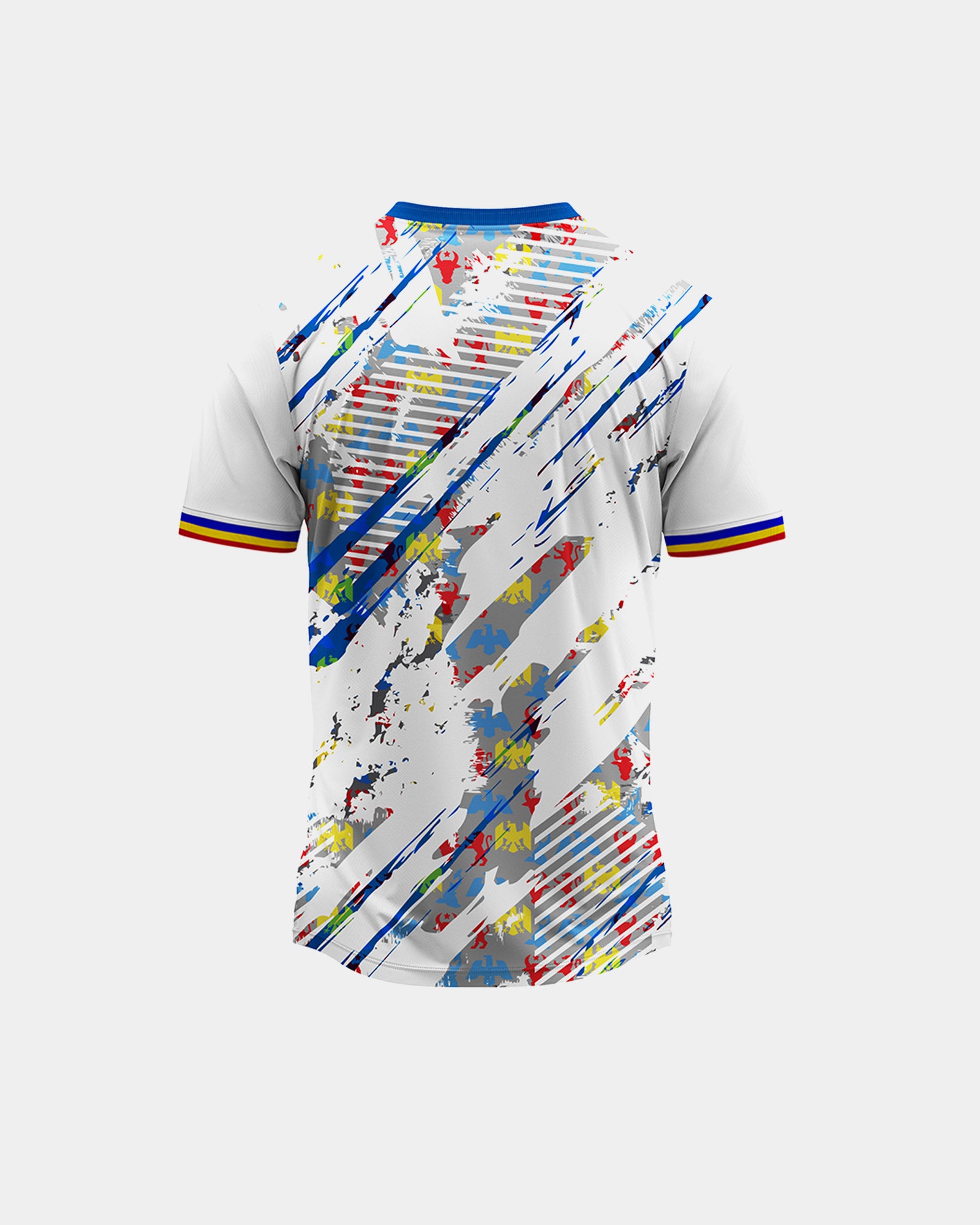 Tricou Fotbal Suporter Adulti Romania Alb