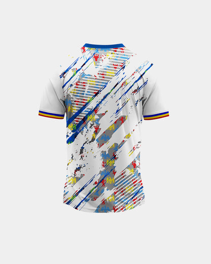 Tricou Fotbal Suporter Adulti Romania Alb