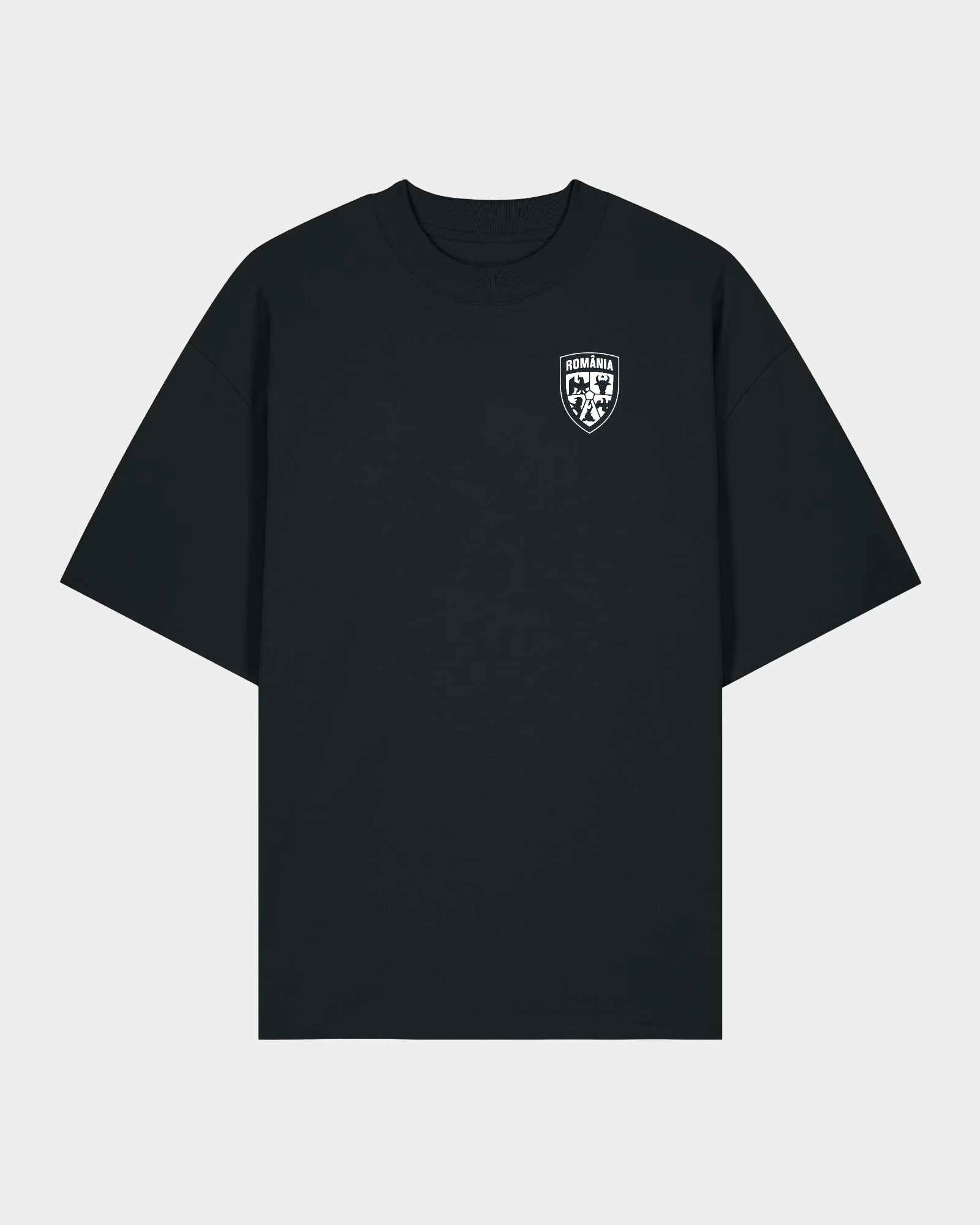 Tricou Oversized Spirit Adulti Romania Negru